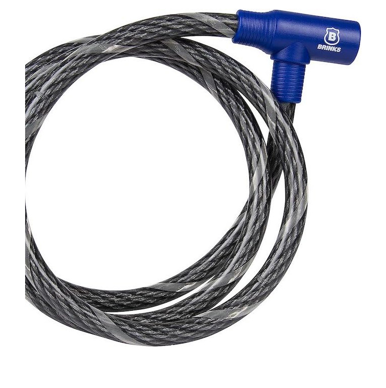 brinks 5/8 inch 6 foot security braided cable lock for boat and pwc trailer wheels