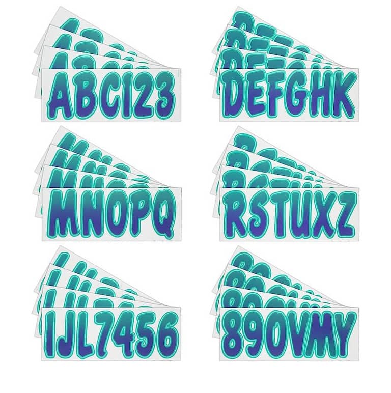 hardline marine state registration stickers decal set for boat and pwc