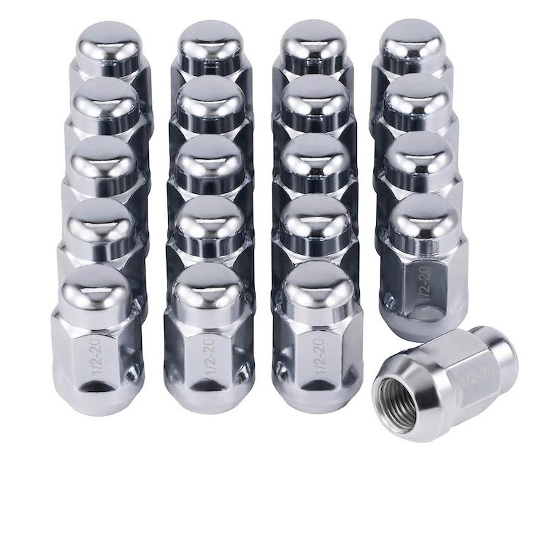 omt heavy duty steel half inch 1/2 inch lug nuts for trailer